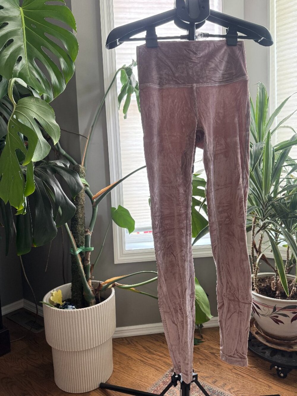 Lululemon High-Rise Velvet Leggings 🌸 Dusty Pink Align Tight Size 6